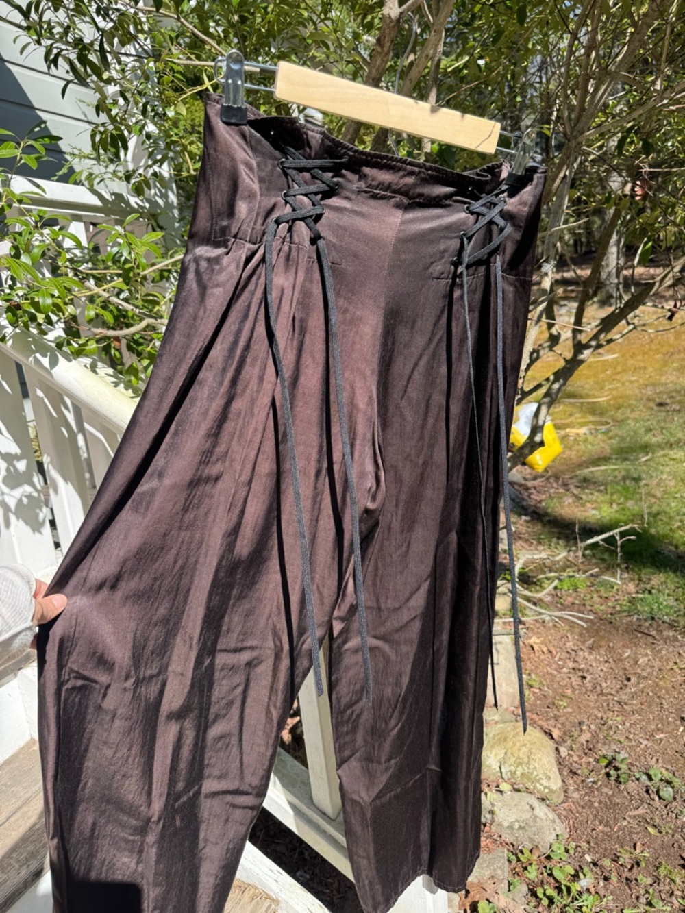 Cynthia Ashby Wide Leg Corset Pants